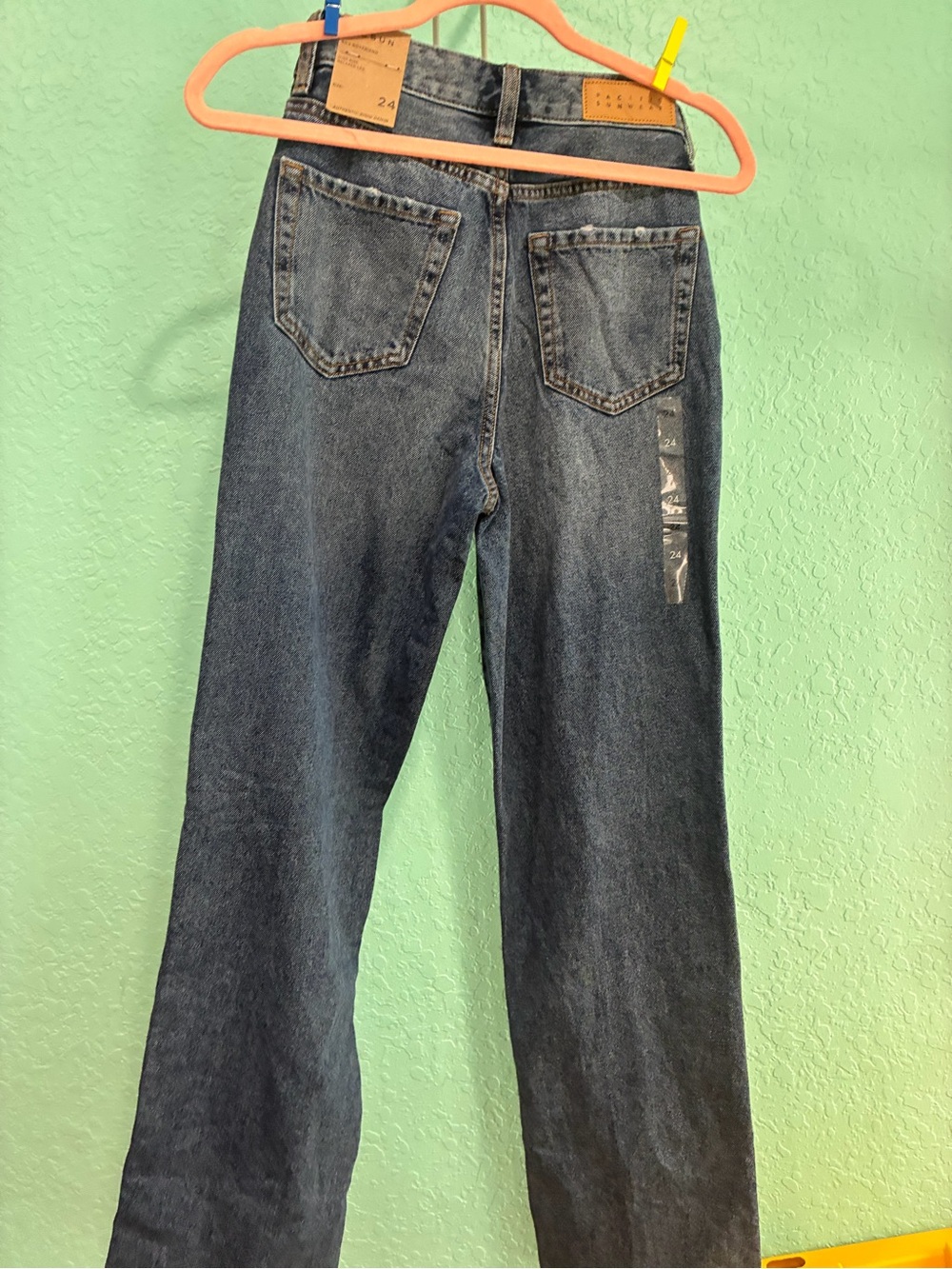 PacSun Light Blue Relaxed Boyfriend Jeans Julieta 90s 24 relaxed leg NWT - Picture 3 of 10